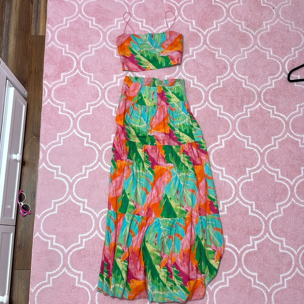 Show me your mu mu Tropic palms Tula Skirt and Top